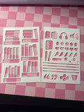 Reading Tracker Stencils