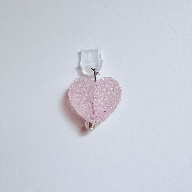 Sparkling Sugar Heart Kindle Charm