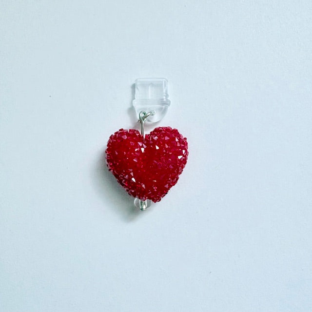 Sparkling Sugar Heart Kindle Charm
