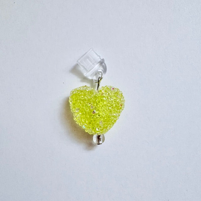 Sparkling Sugar Heart Kindle Charm