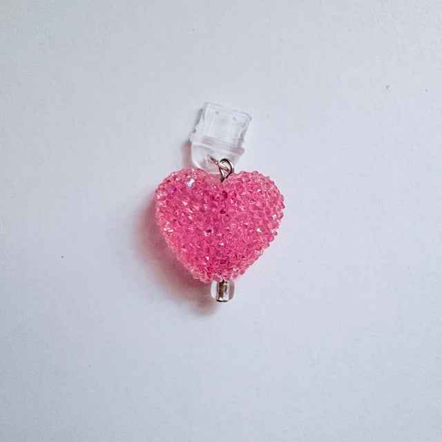 Sparkling Sugar Heart Kindle Charm