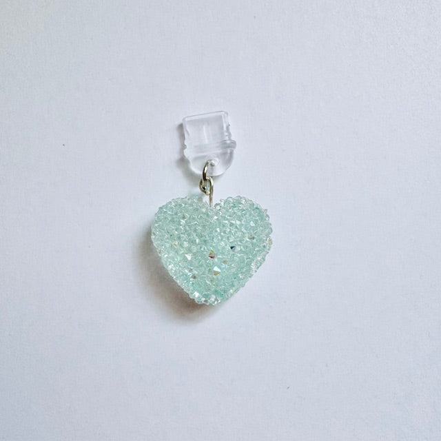 Sparkling Sugar Heart Kindle Charm