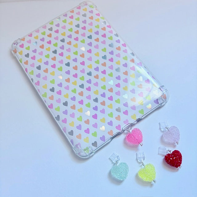 Sparkling Sugar Heart Kindle Charm