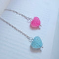 Sparkling Sugar Heart Chain Bookmark
