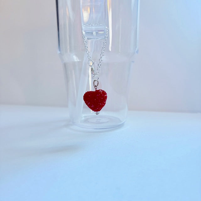 Sugar-Coated Heart Tumbler Charm