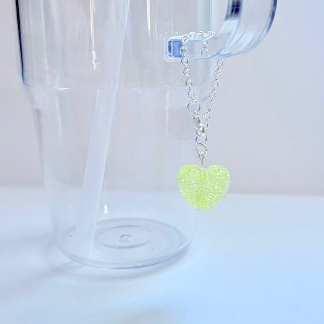 Sugar-Coated Heart Tumbler Charm