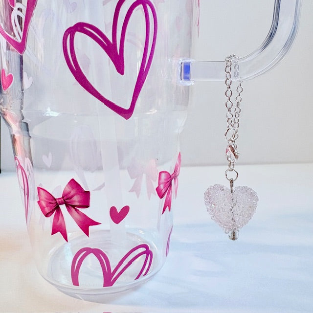 Sugar-Coated Heart Tumbler Charm