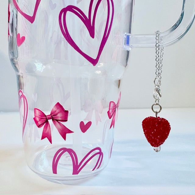 Sugar-Coated Heart Tumbler Charm