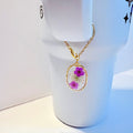 Pressed Petal Tumbler Charm