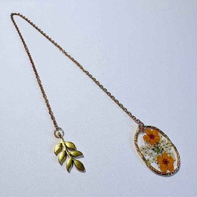 Golden Autumn Chain Bookmark