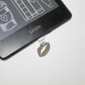 Silver Mirror Lip Charger Charm