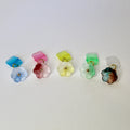 Frosted Flower Blossom Charger Charm