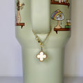 Golden Clover Tumbler Charm