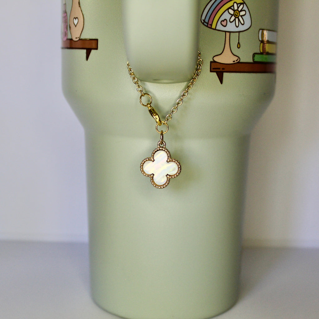 Golden Clover Tumbler Charm