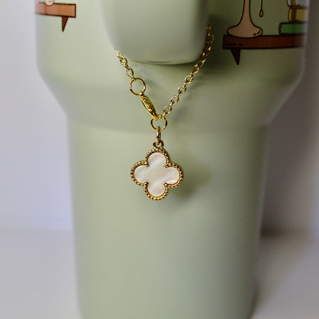 Golden Clover Tumbler Charm