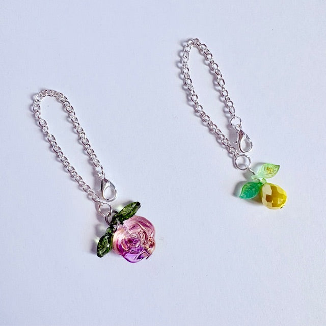 Sparkling Rose Tumbler Charm
