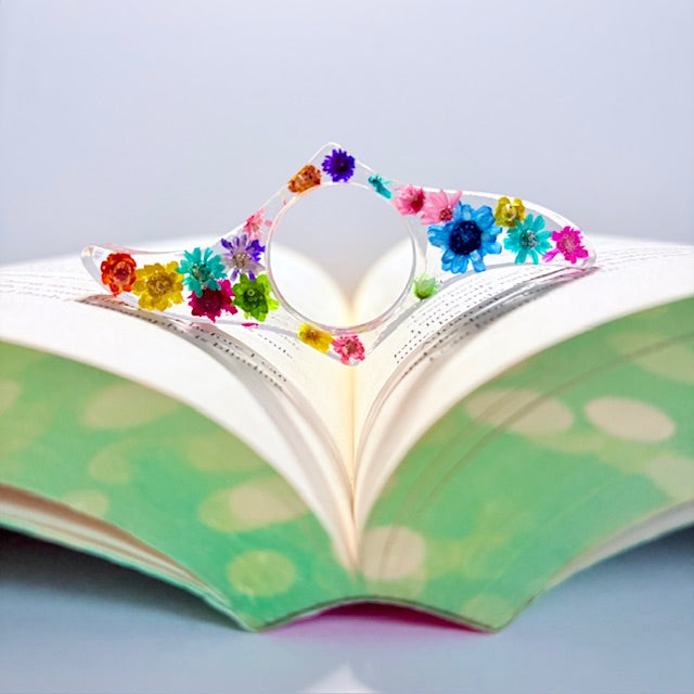 Wild Flower Resin Book Page Holder