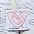 Sparkling Heart Resin Bookmark