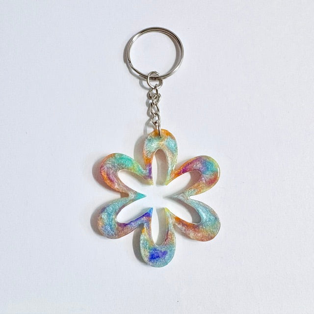 Prismatic Bloom Keychain