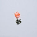 Silver Sunflower Charger Charm