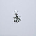 Silver Snowflake Charger Charm