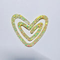 The Pastel Shimmer Heart Clip