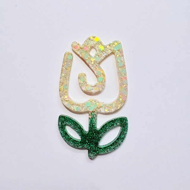 The Pastel Shimmer Tulip Clip