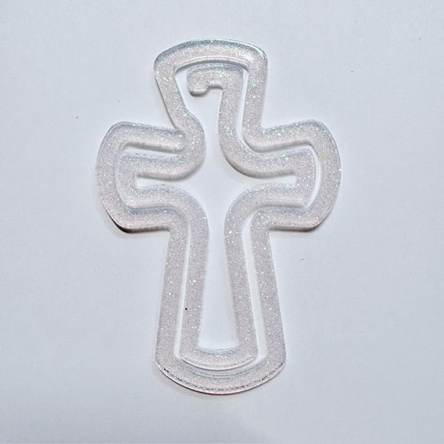 The Angelic Shimmer Cross Clip