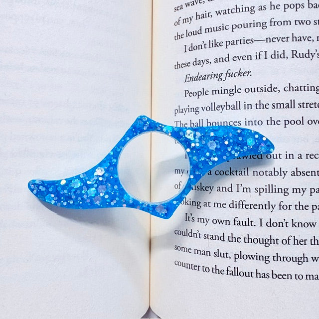 Glow-in-the-Dark Glitter Resin Page Holder
