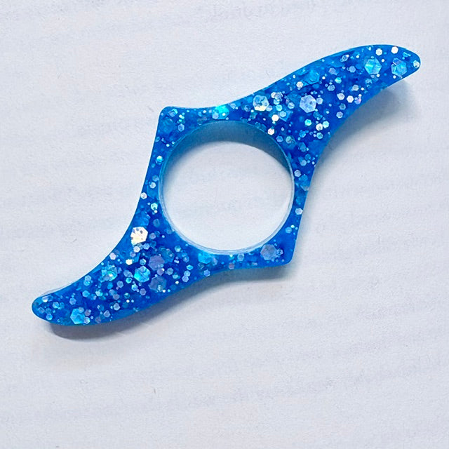 Glow-in-the-Dark Glitter Resin Page Holder