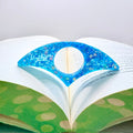 Glow-in-the-Dark Glitter Resin Page Holder (Crescent Design)