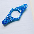 Glow-in-the-Dark Glitter Resin Page Holder (Diamond Design)