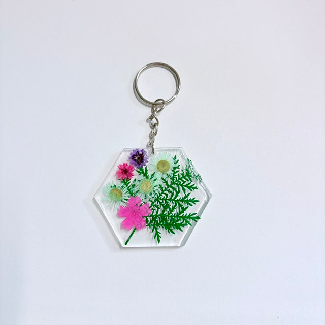 The Pressed Flower Garden Keychain