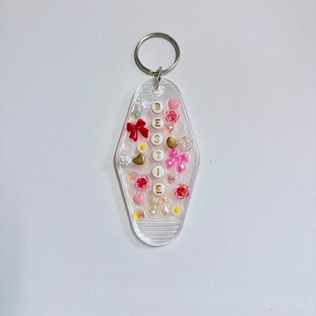 The Bestie Vintage Motel Keychain