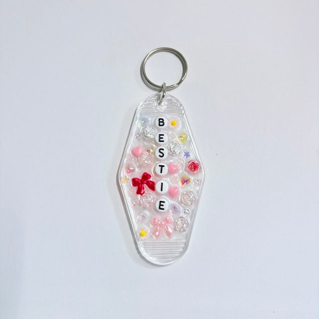 The Bestie Vintage Motel Keychain