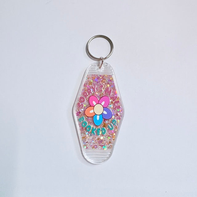 The Booked Up Vintage Motel Keychain