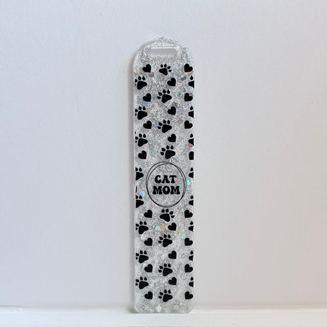 The Cat Mom Sparkle Bookmark