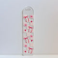 The Pastel Pink Checkered Bow Bookmark