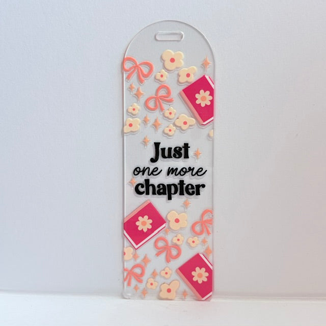 The "Just One More Chapter" Pastel Bow Bookmark