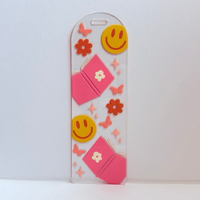 The Smiley Retro Reader Bookmark