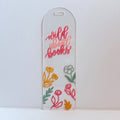 The "Read More Books" Pastel Checkered Bookmark