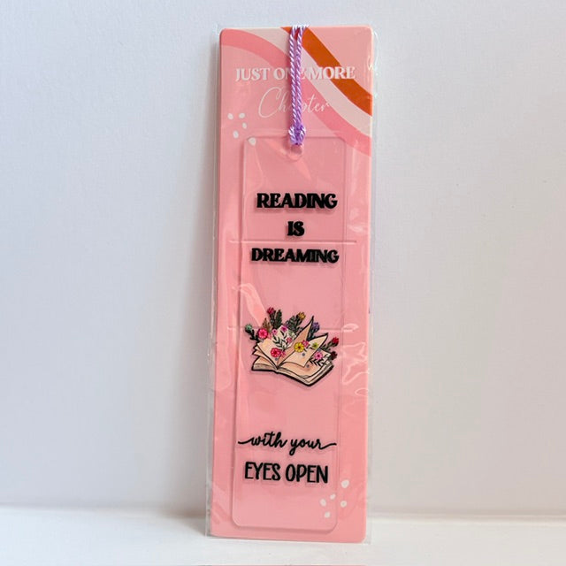 The "Reading Is Dreaming" Floral Bookmark
