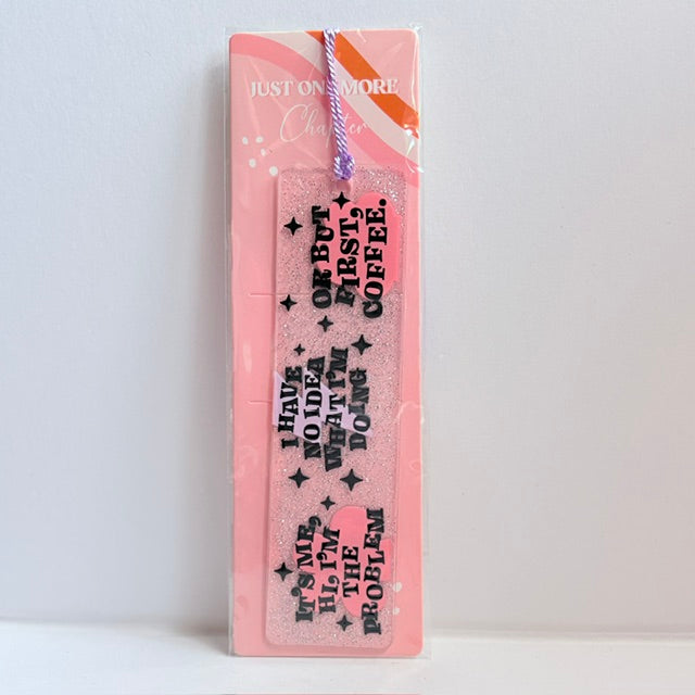 The "Relatable Reads" Sparkly Acrylic Bookmark