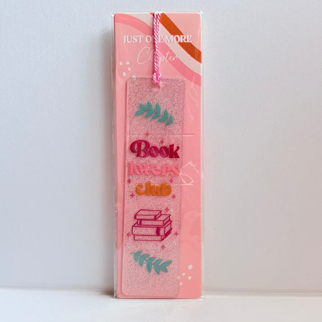 The Retro Glitter "Book Lovers Club" Bookmark