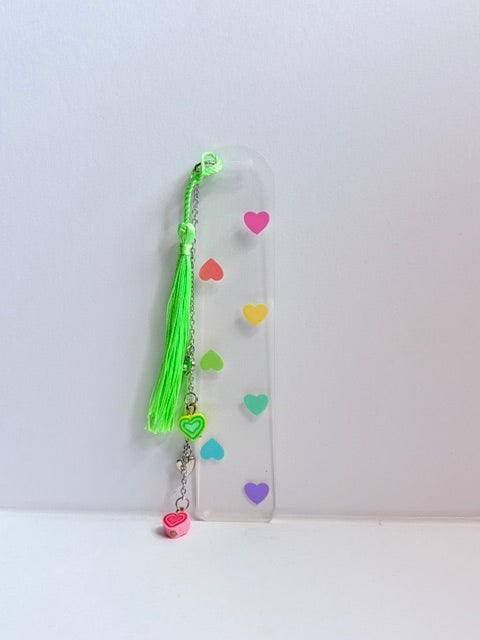 The Pastel Hearts Charmed Bookmark