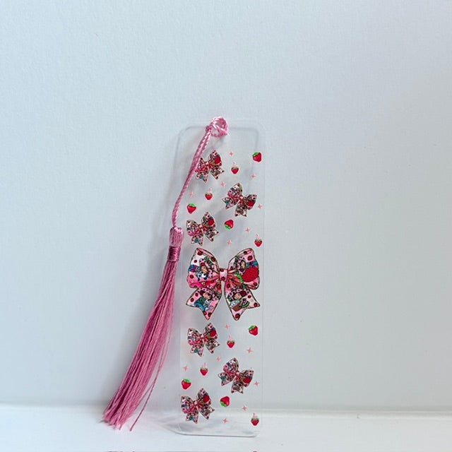The Sweet Berry Bows Tassel Bookmark