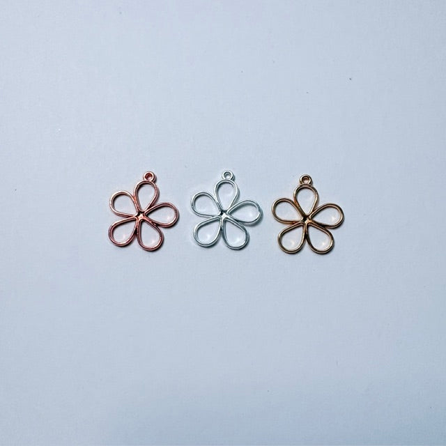 Open-Frame Flower Charms