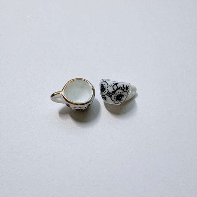 Vintage Floral Teacup Charm