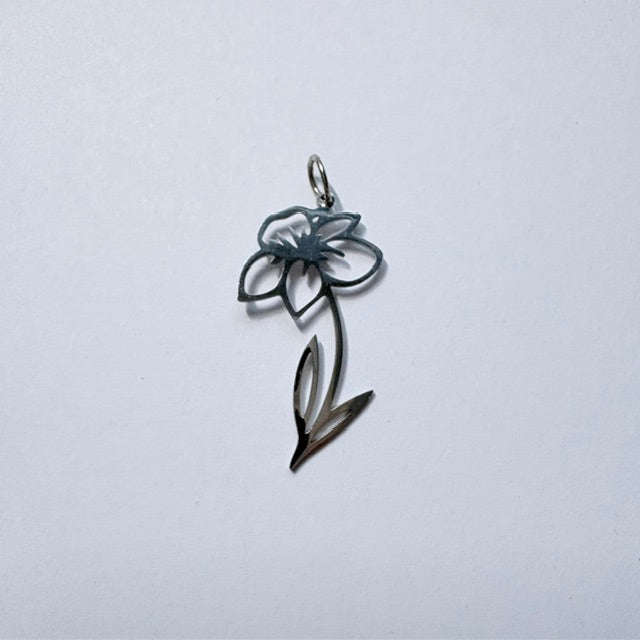 Dainty Wildflower Frame Charm