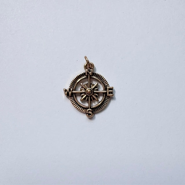 Dainty Traveler's Compass Charm